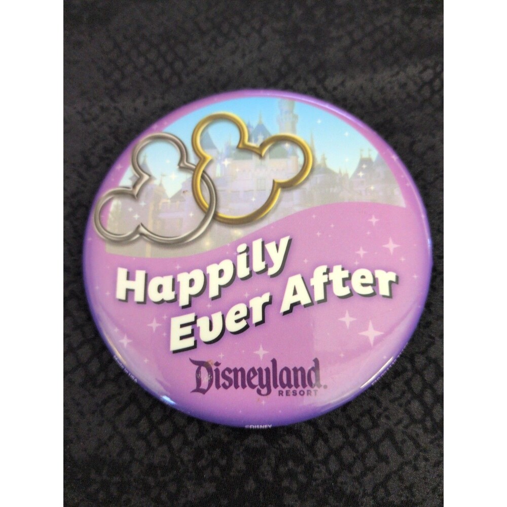 Walt Disney World Parks Happily Ever After 3" Pin Button Mickey Minnie Mouse